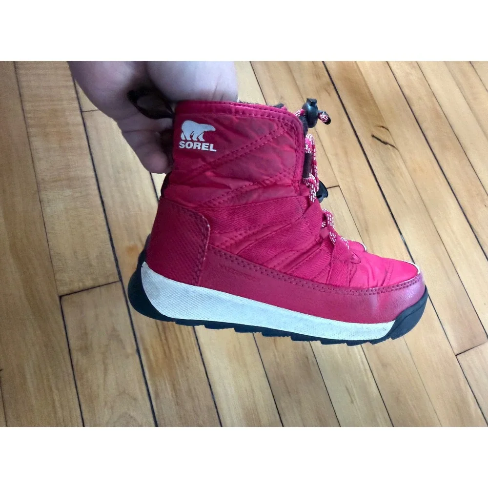 Sorel pink Whitney II‎ youth snow boots